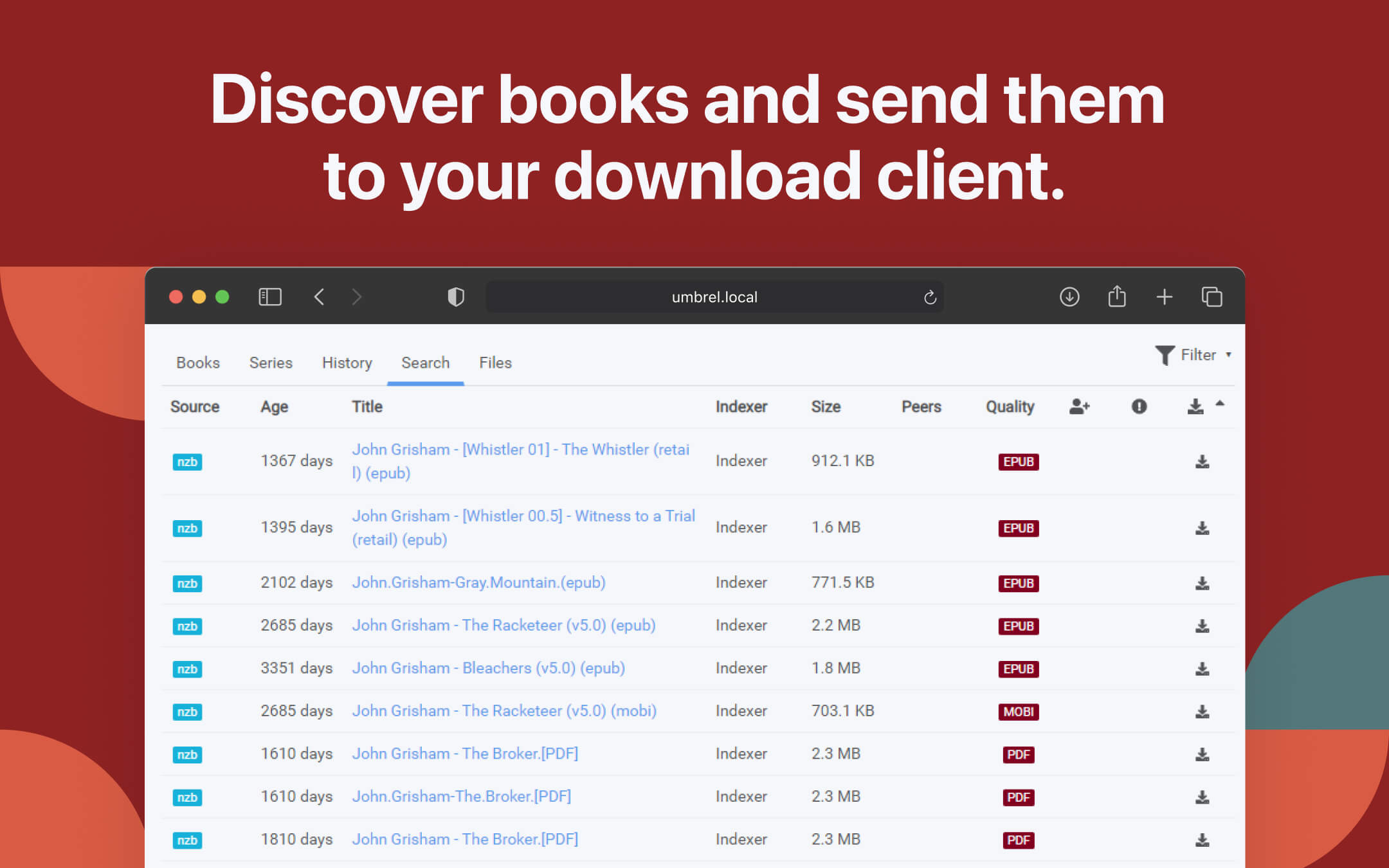 Readarr screenshot 1