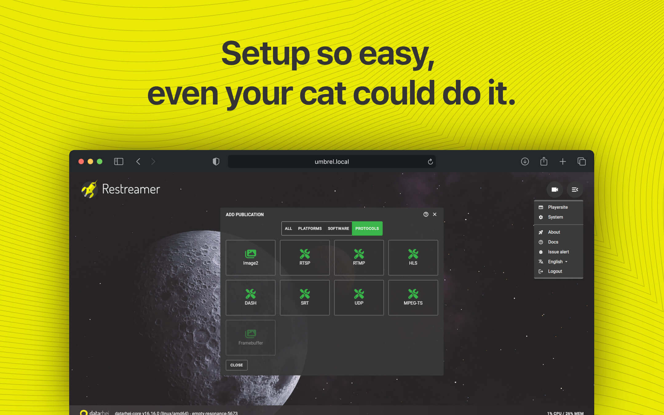 Restreamer screenshot 5