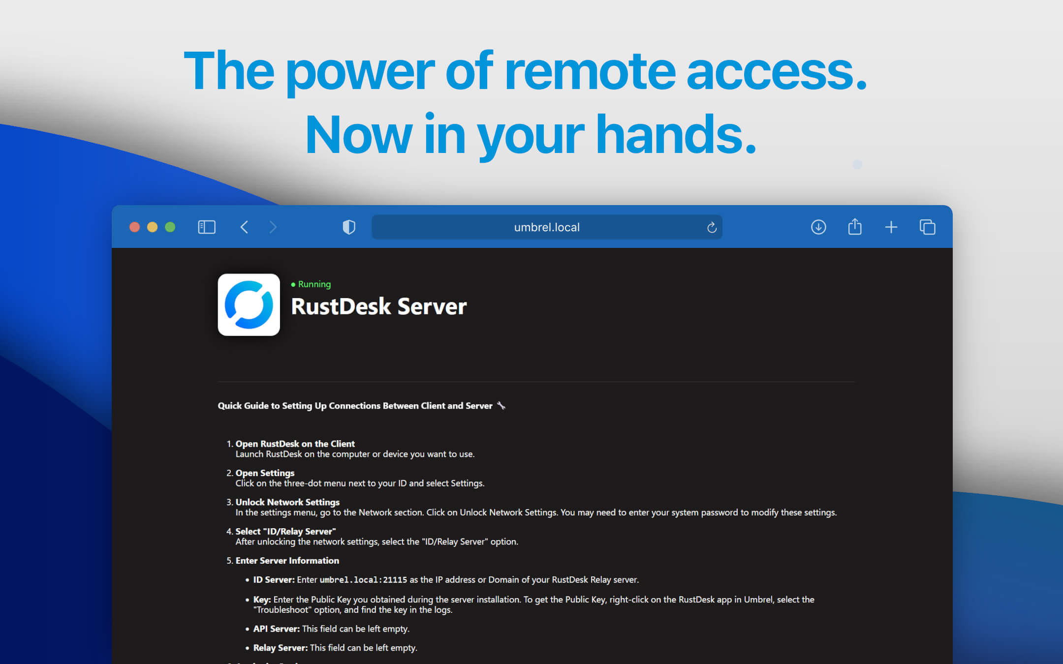 RustDesk Server screenshot 1