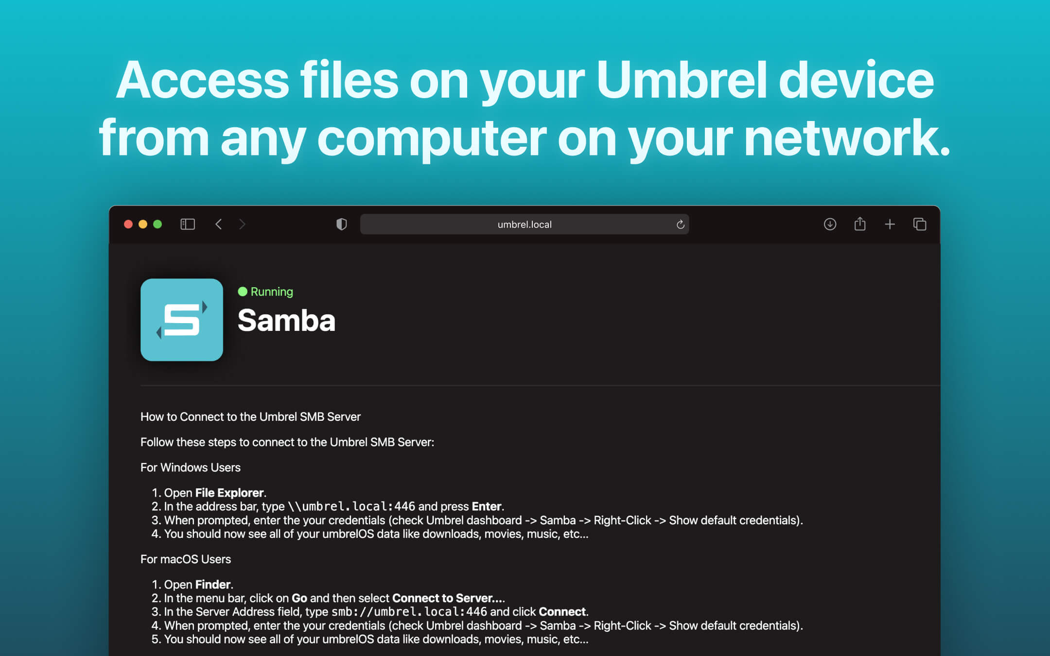 Samba screenshot 1