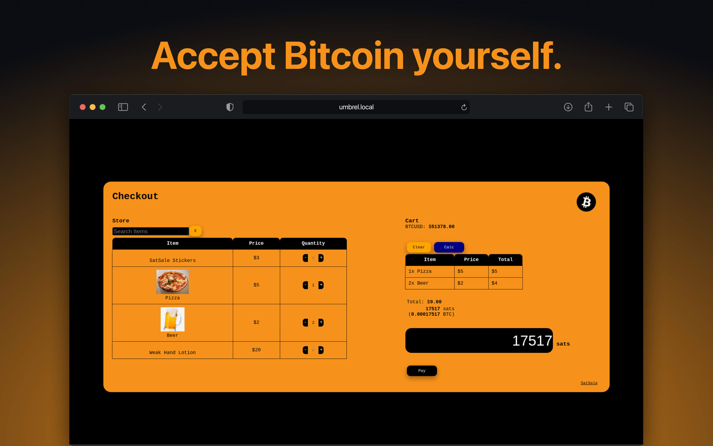 SatSale screenshot 1