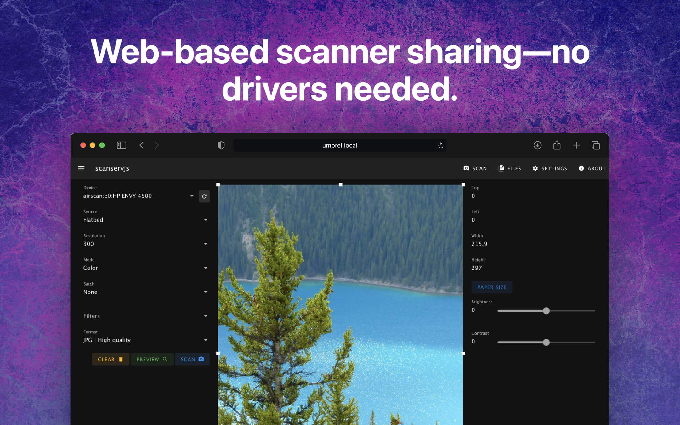 scanservjs screenshot 1