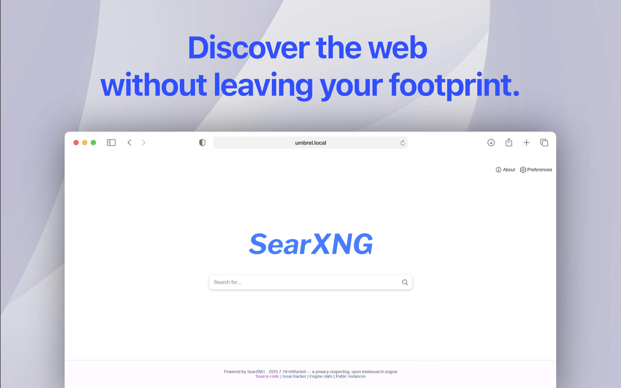 SearXNG screenshot 1