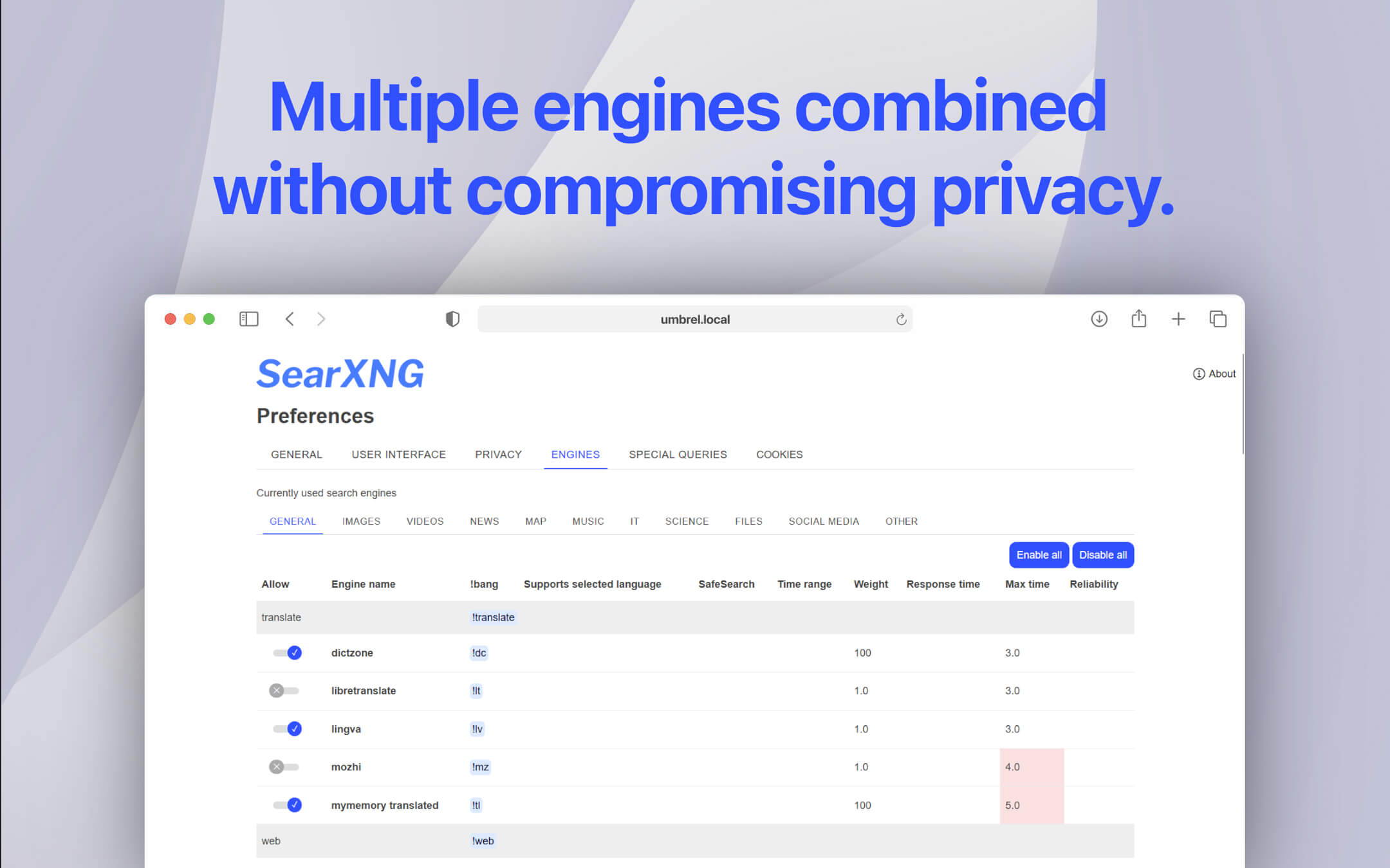 SearXNG screenshot 4