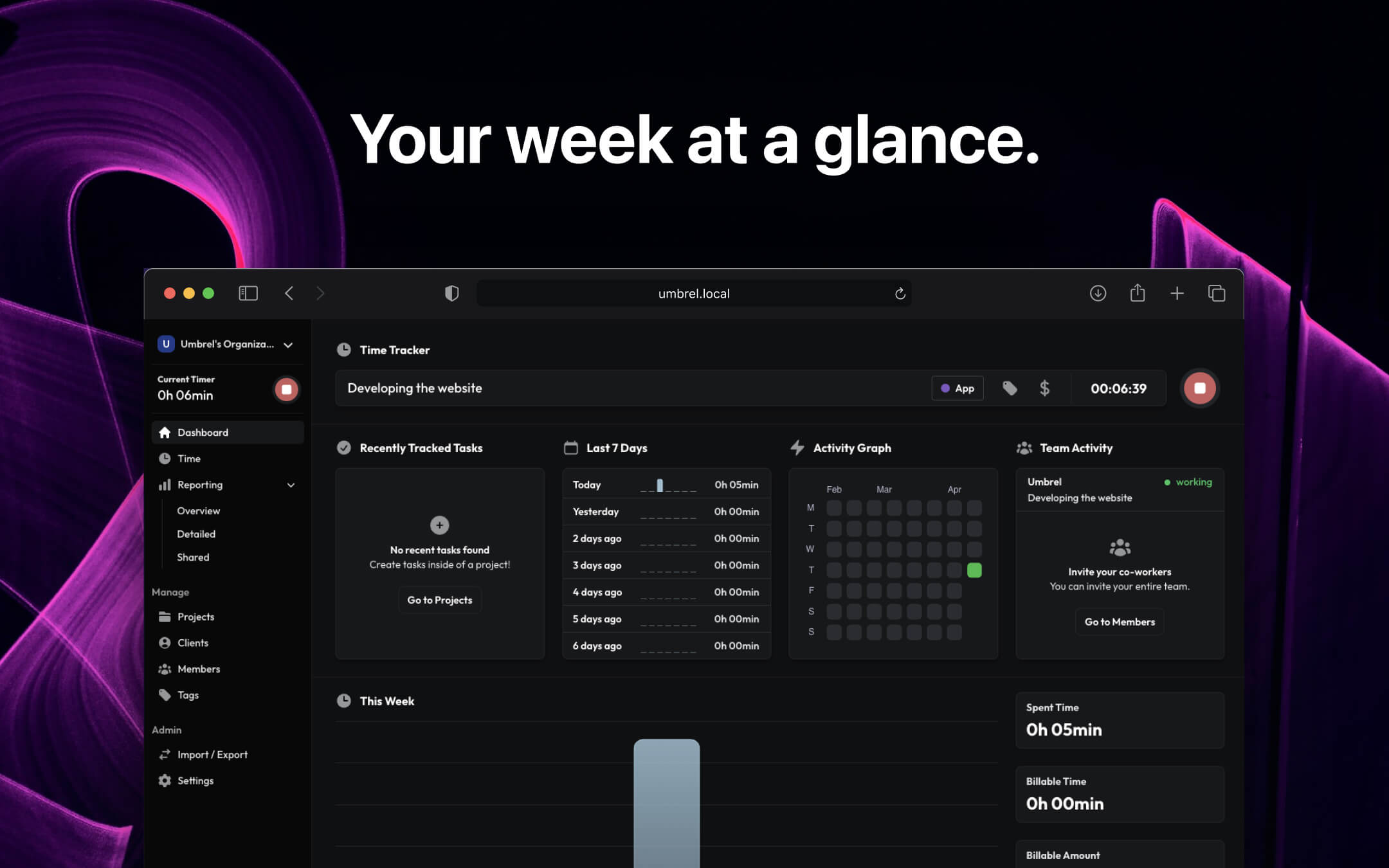 Solidtime screenshot 1