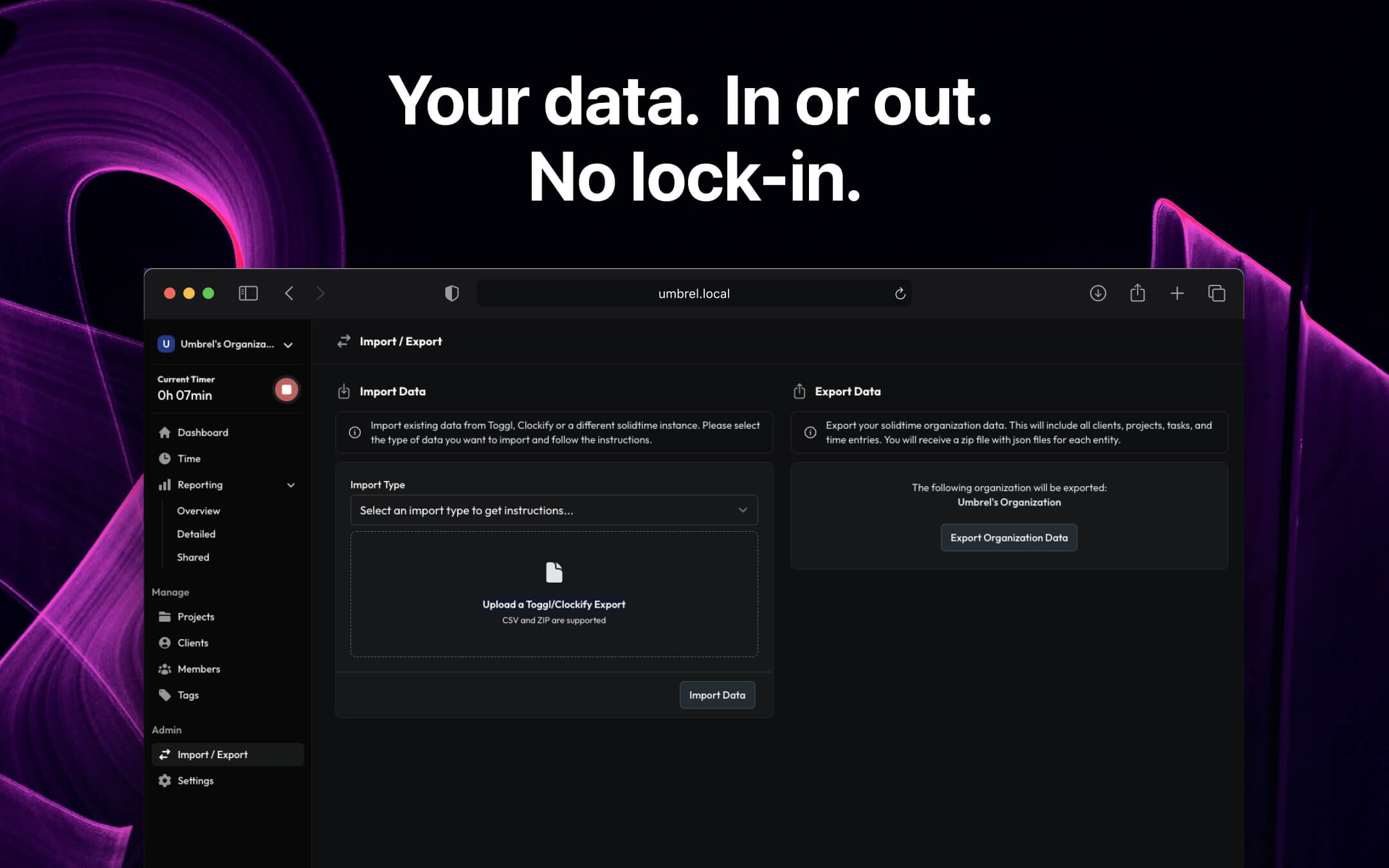 Solidtime screenshot 4