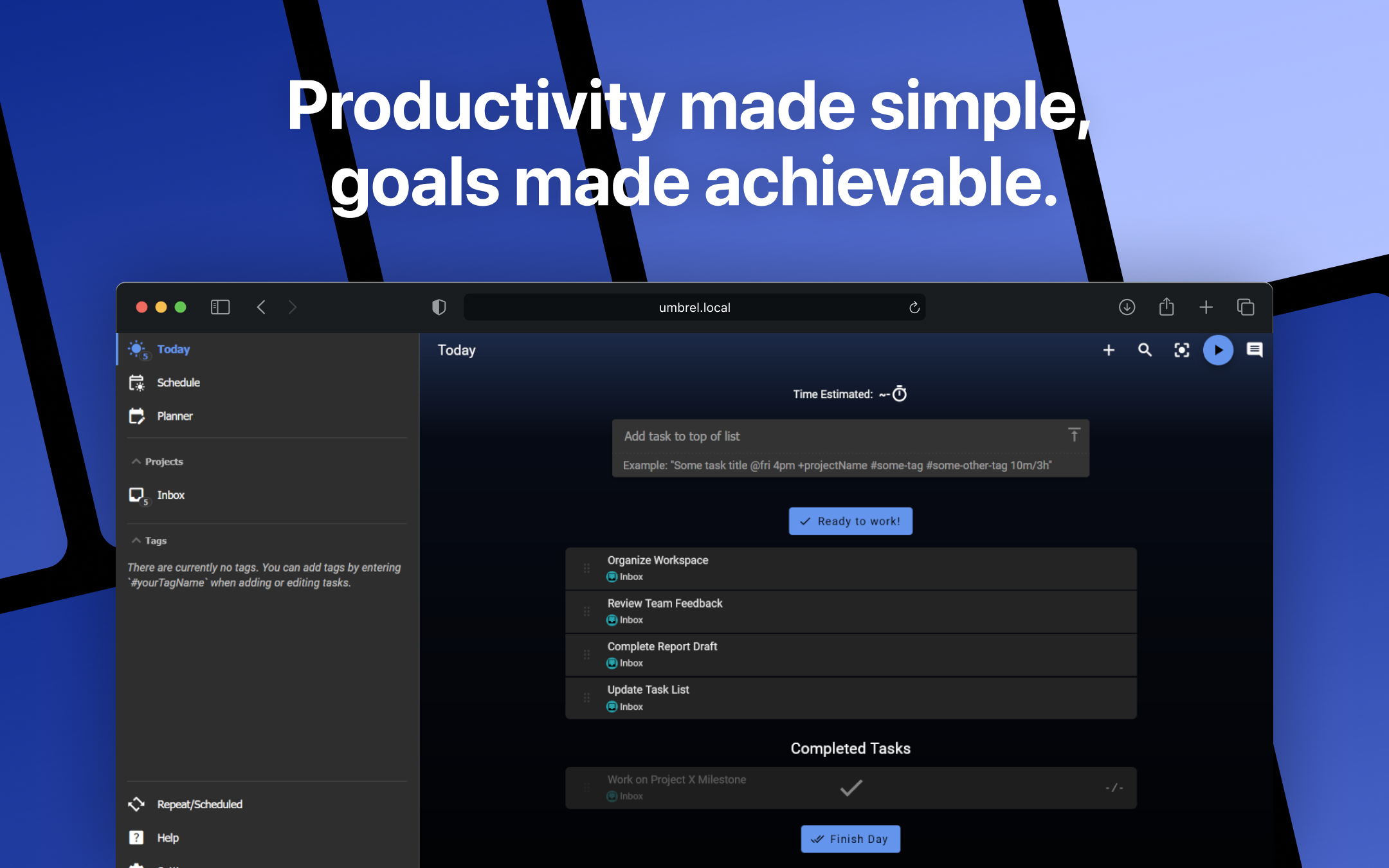 Super Productivity screenshot 1