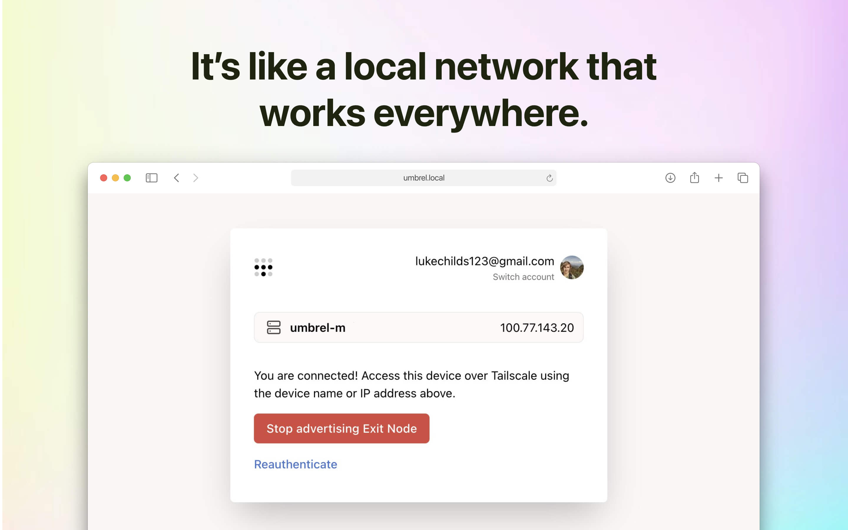Tailscale screenshot 3