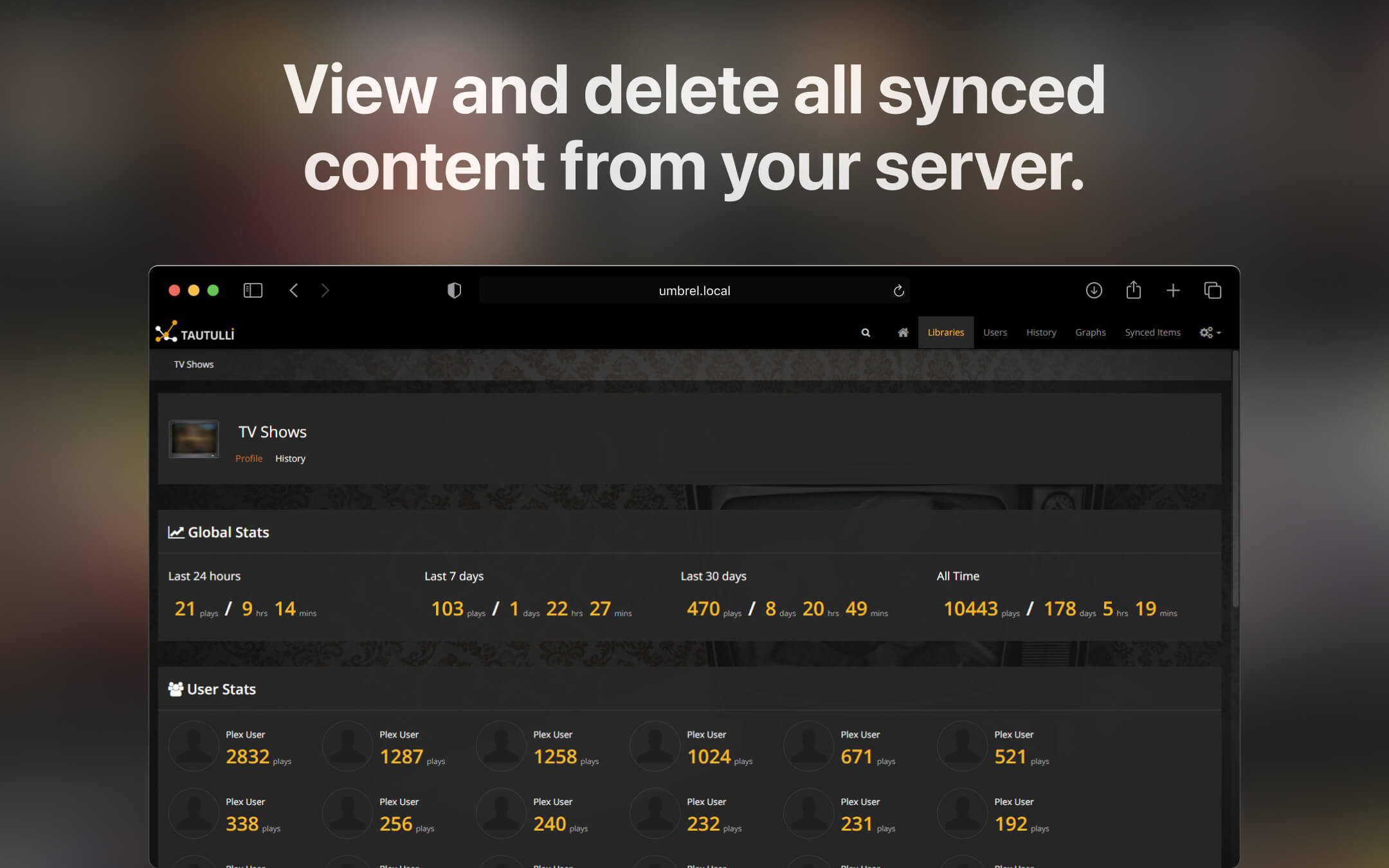 tautulli screenshot 3