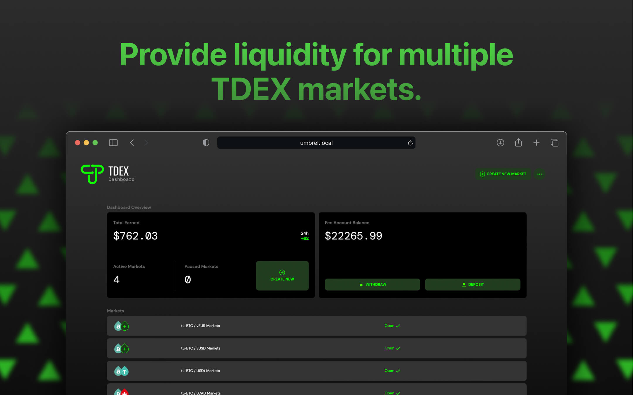 TDEX Provider screenshot 1