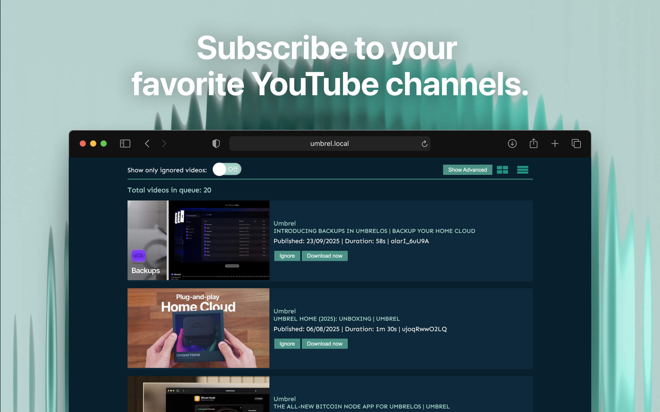 Tube Archivist screenshot 2