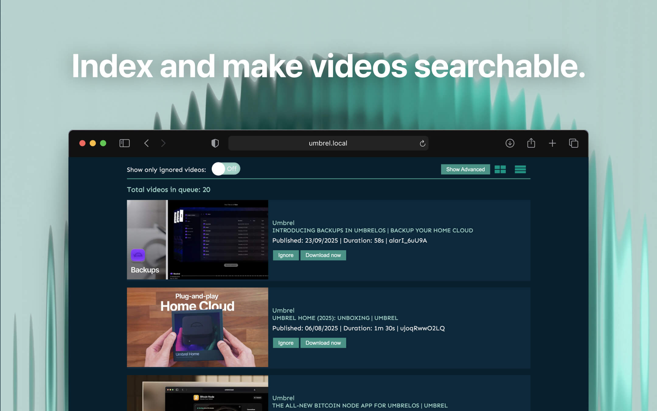 Tube Archivist screenshot 3
