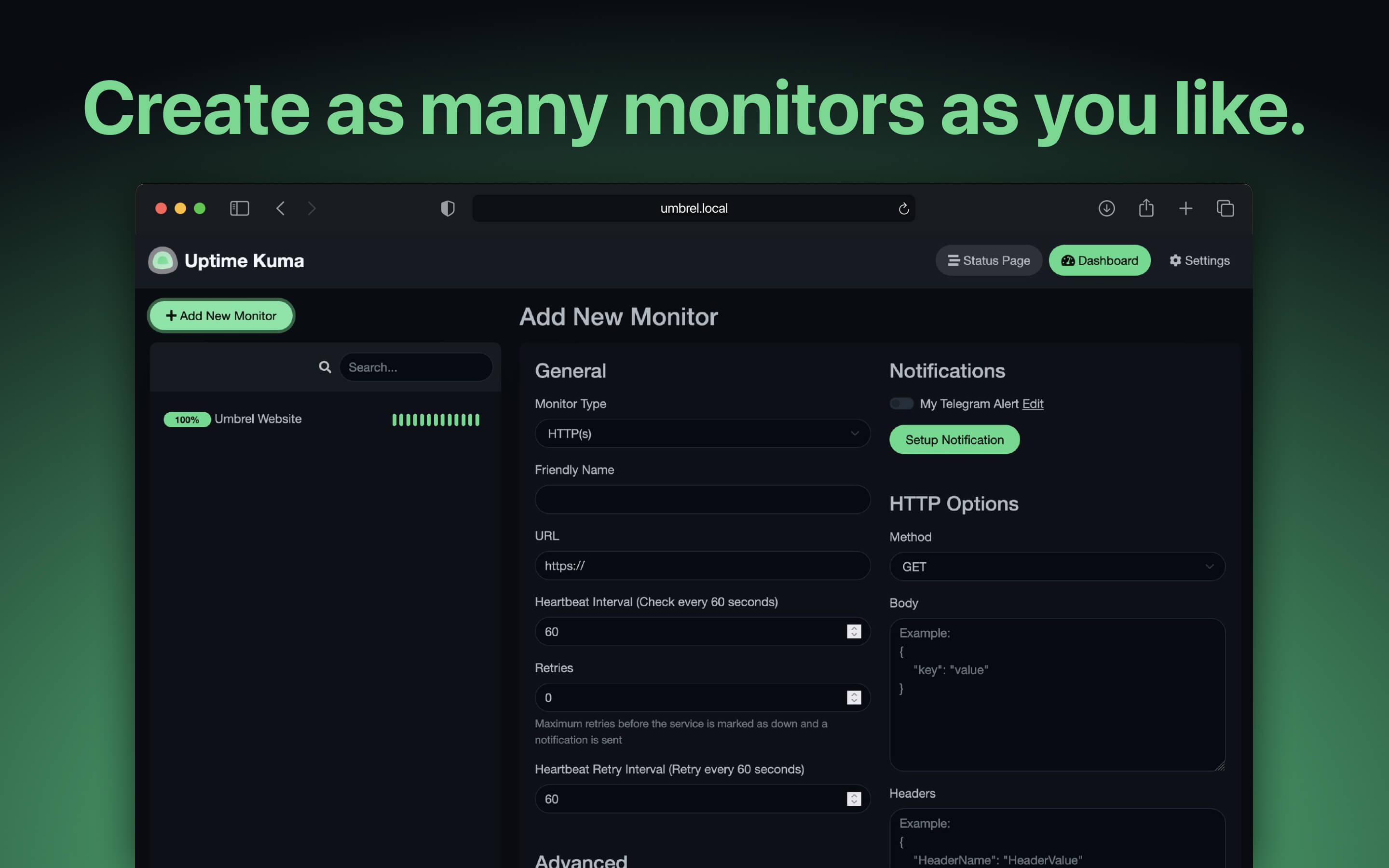 Uptime Kuma screenshot 2
