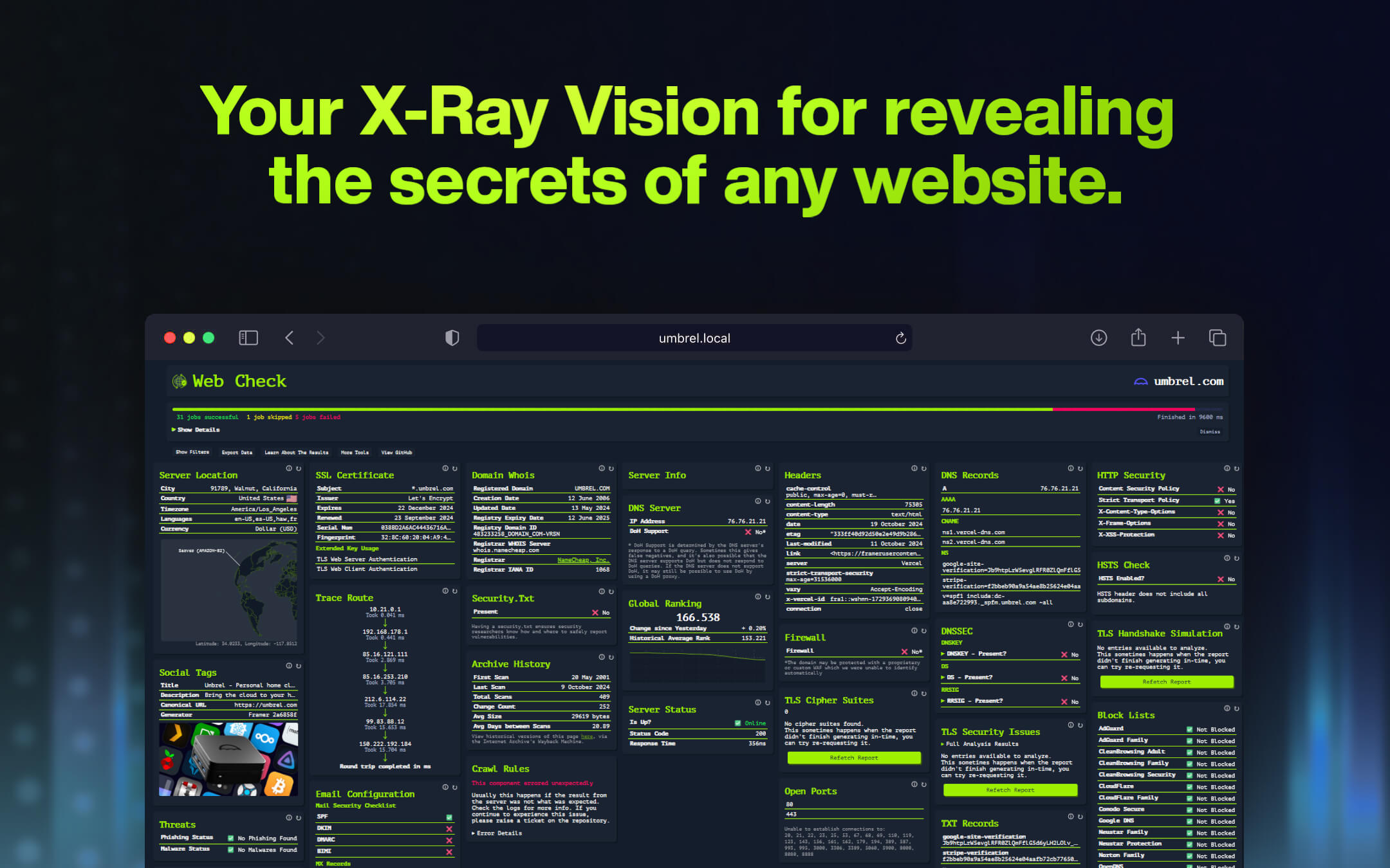 WebCheck screenshot 1