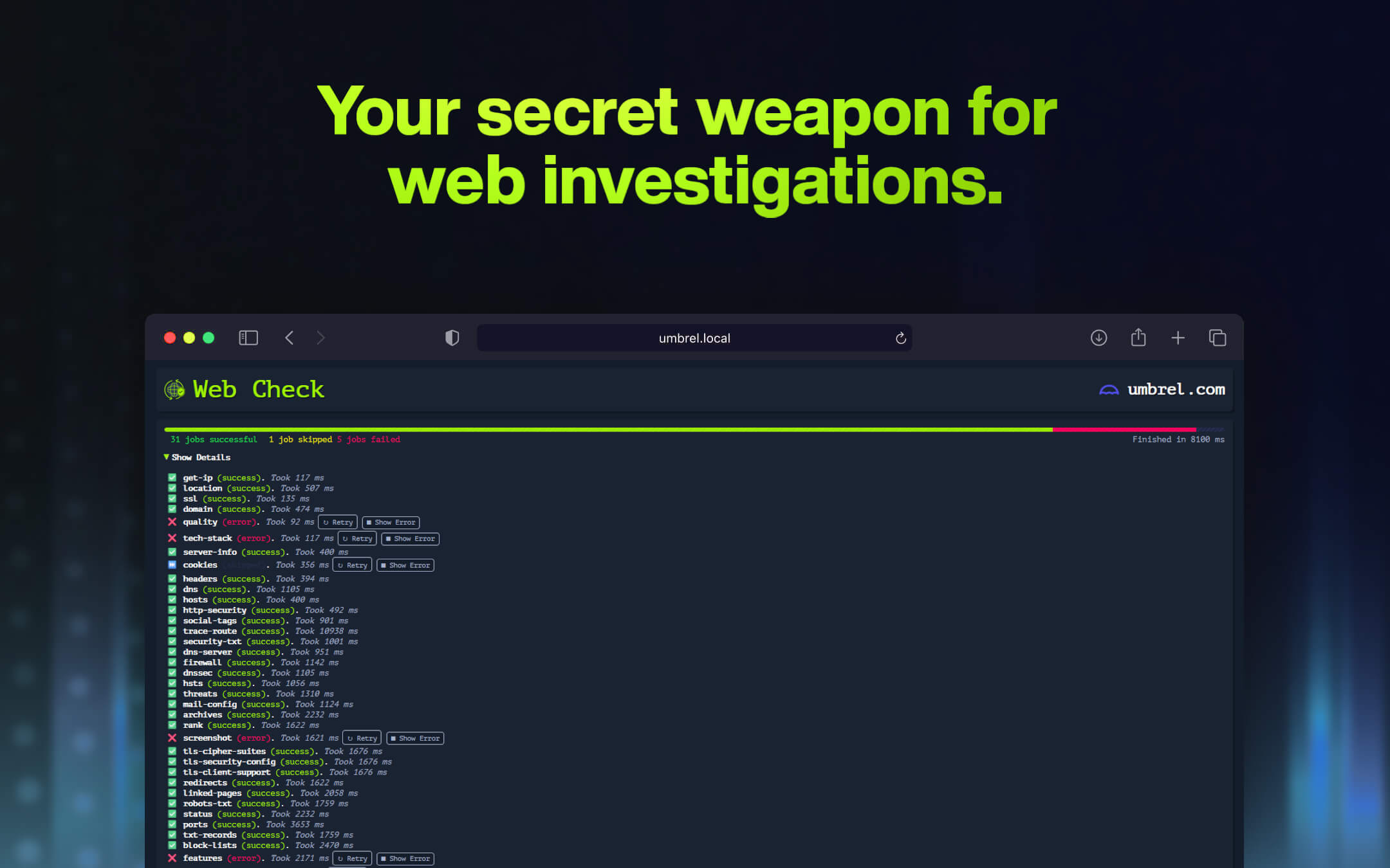 WebCheck screenshot 3