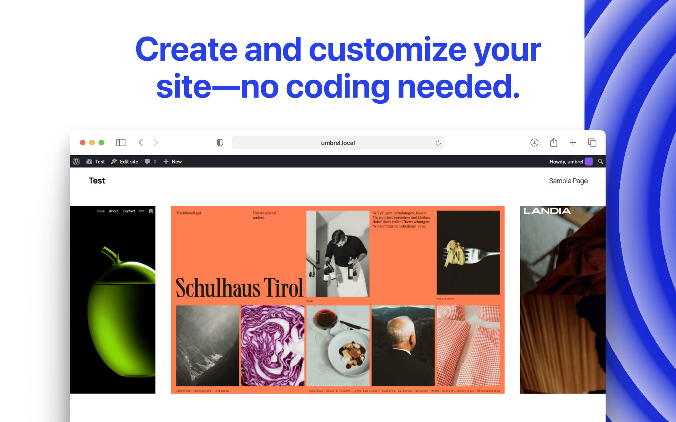 WordPress screenshot 1