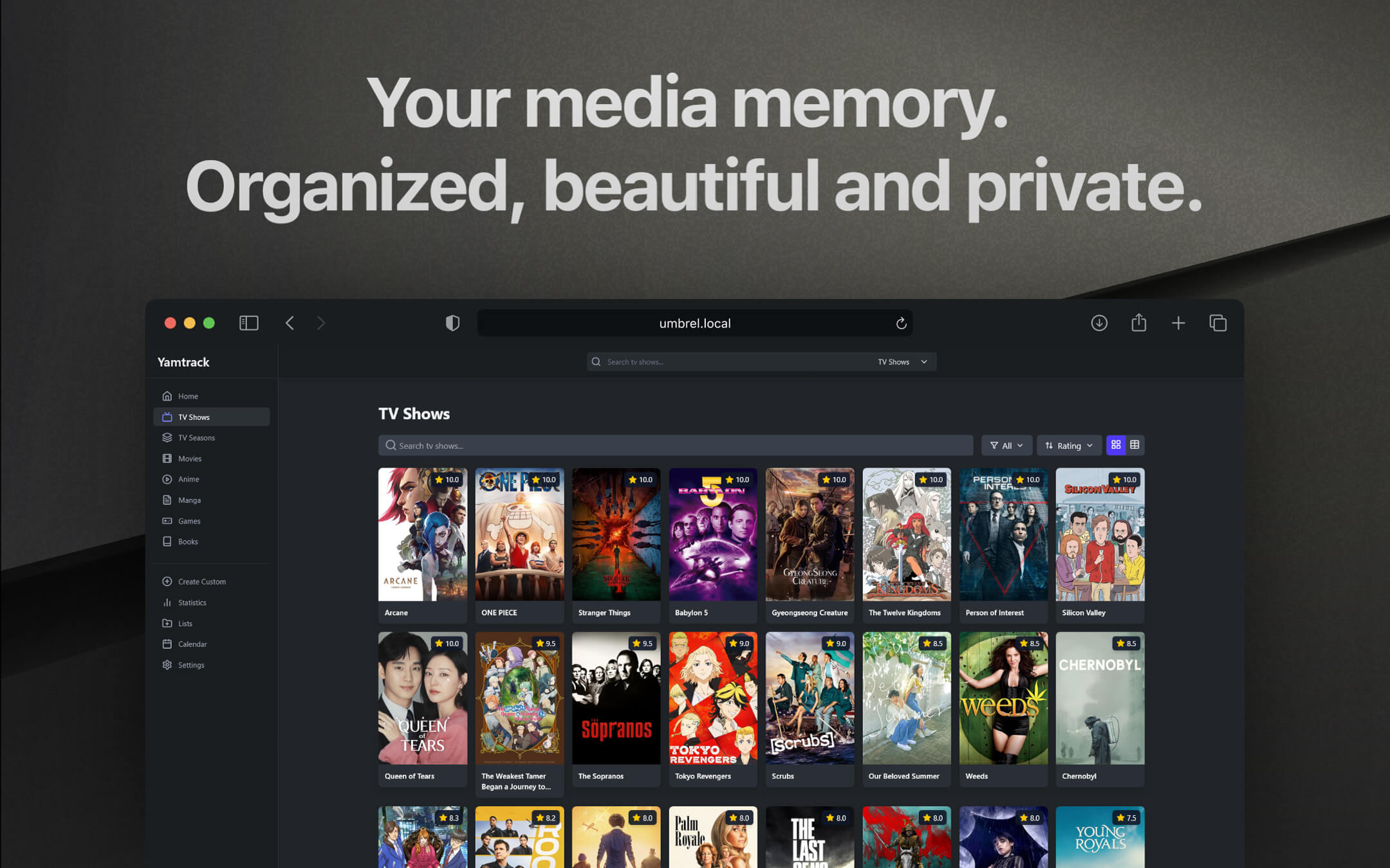 Yamtrack screenshot 2