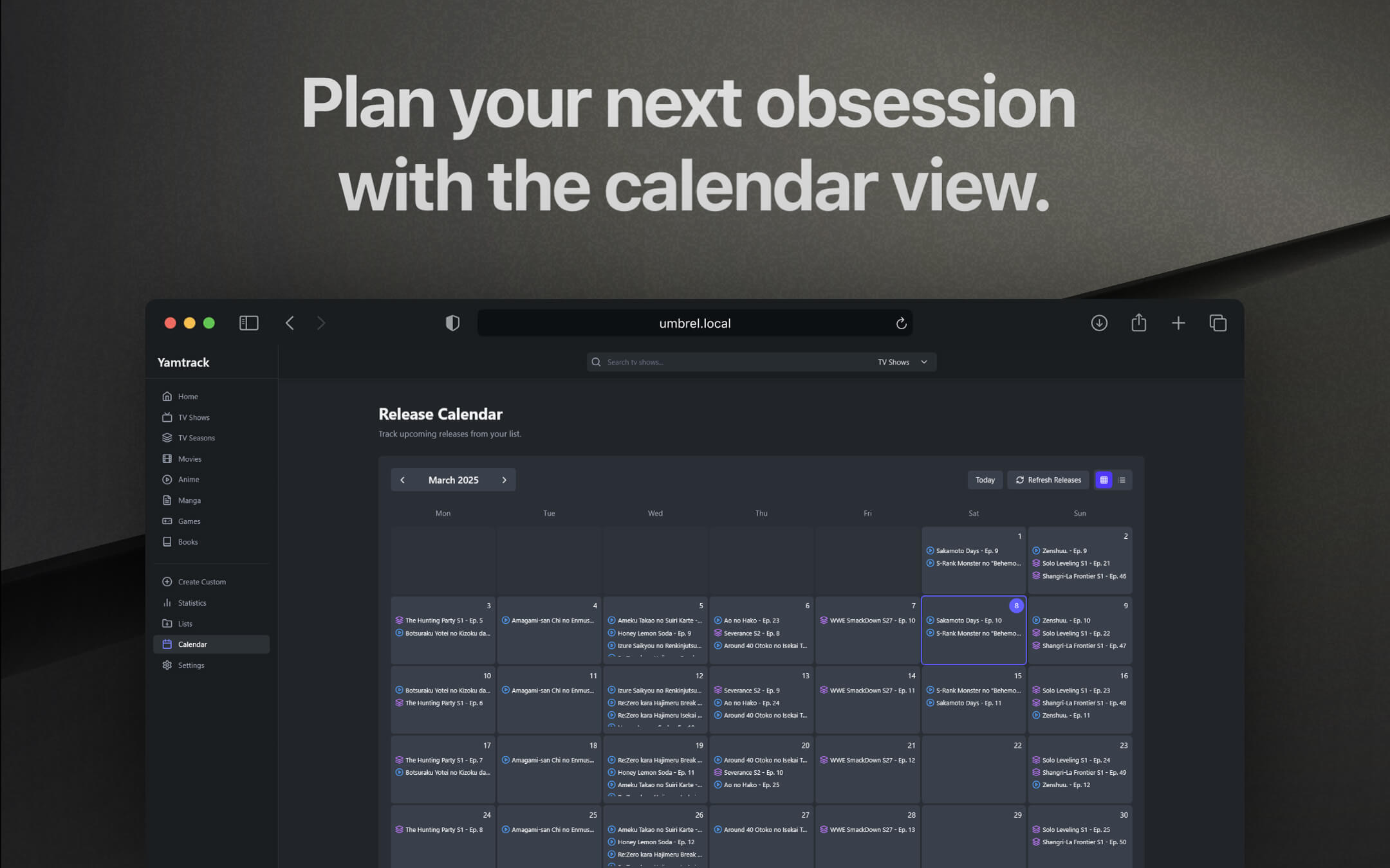 Yamtrack screenshot 5