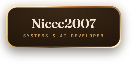 Niccc2007 - systems and AI developer