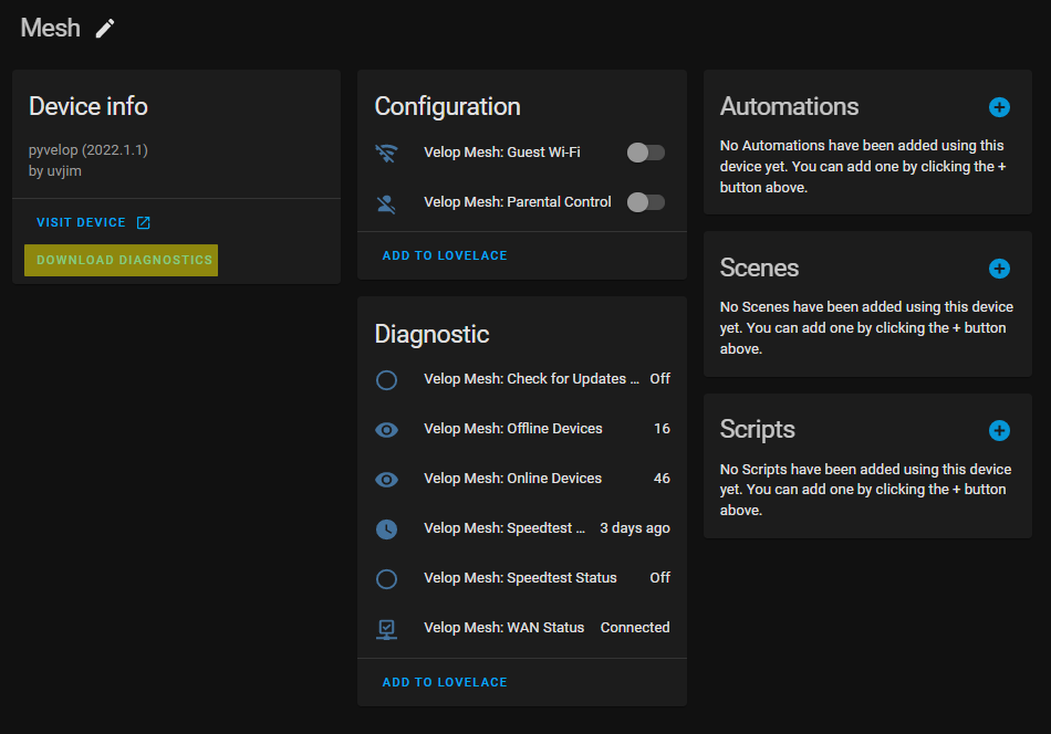 Diagnostics link