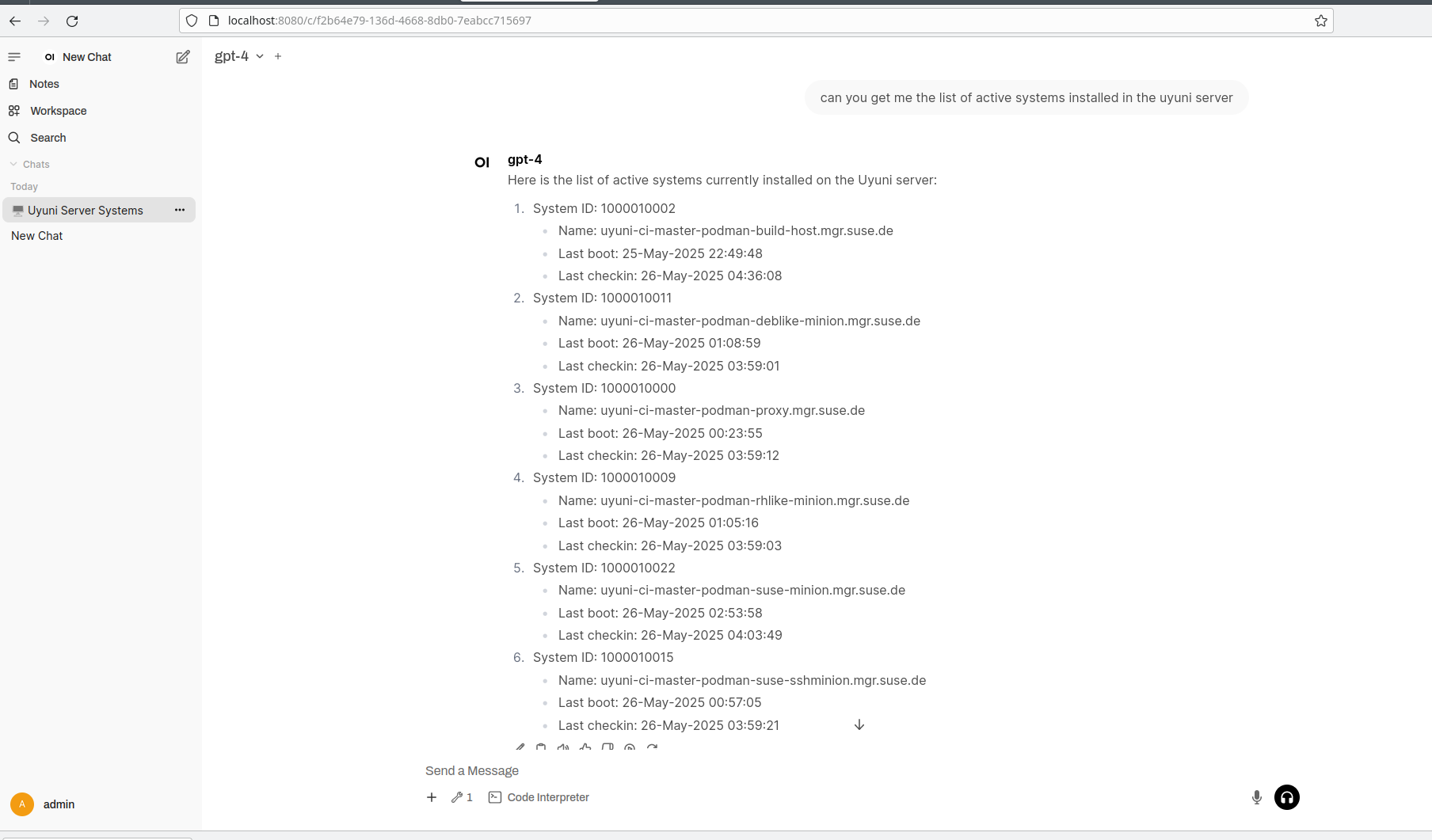 OpenWeb UI amb suport MCP amb el model GPT 4