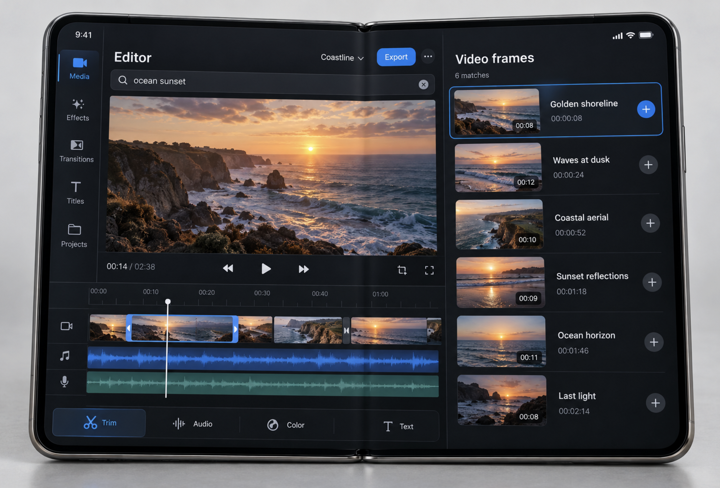 VModal video search and editing SDK
