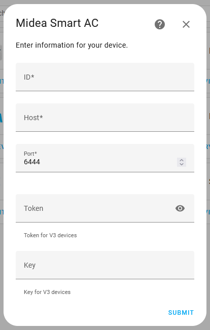 Manual Configuration