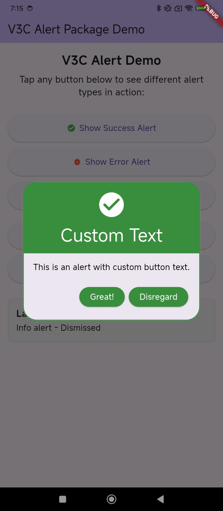 Mobile Custom Text