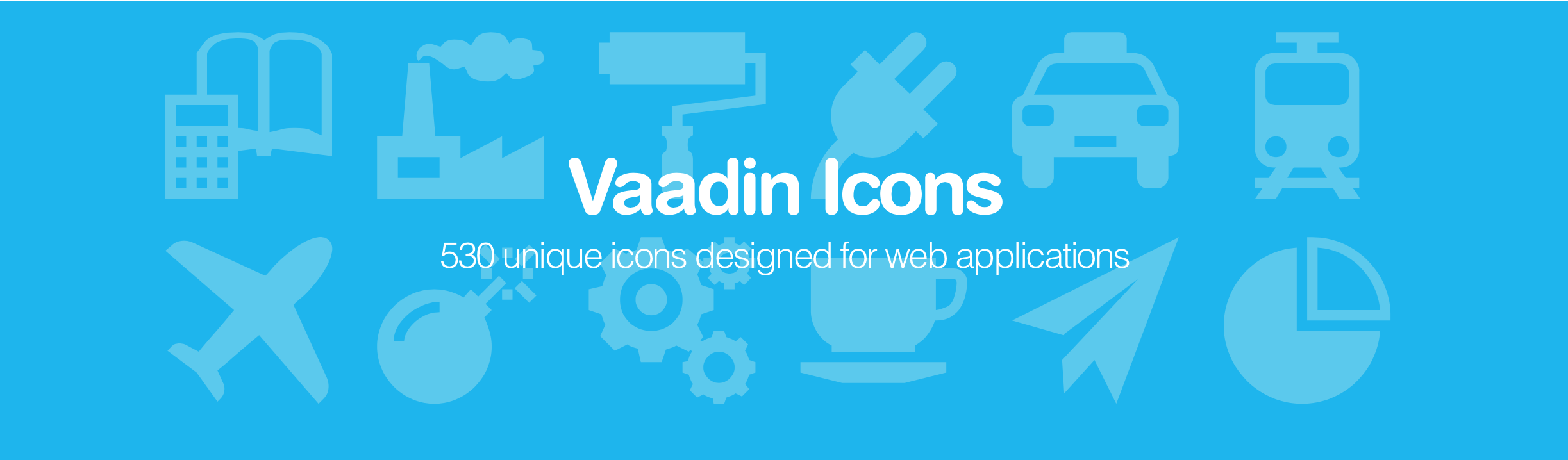 Screenshot of some icons in the Vaadin Icons collection
