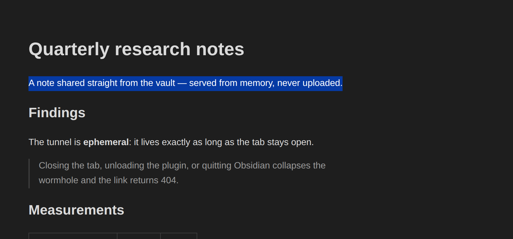 Text selected normally