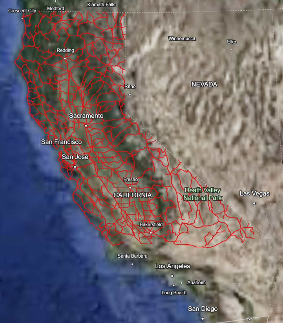 California Road Network