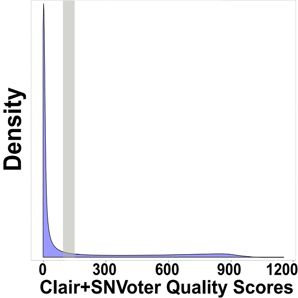 Quality distribution of 10x coverage data