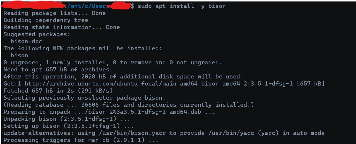 Installing Bison