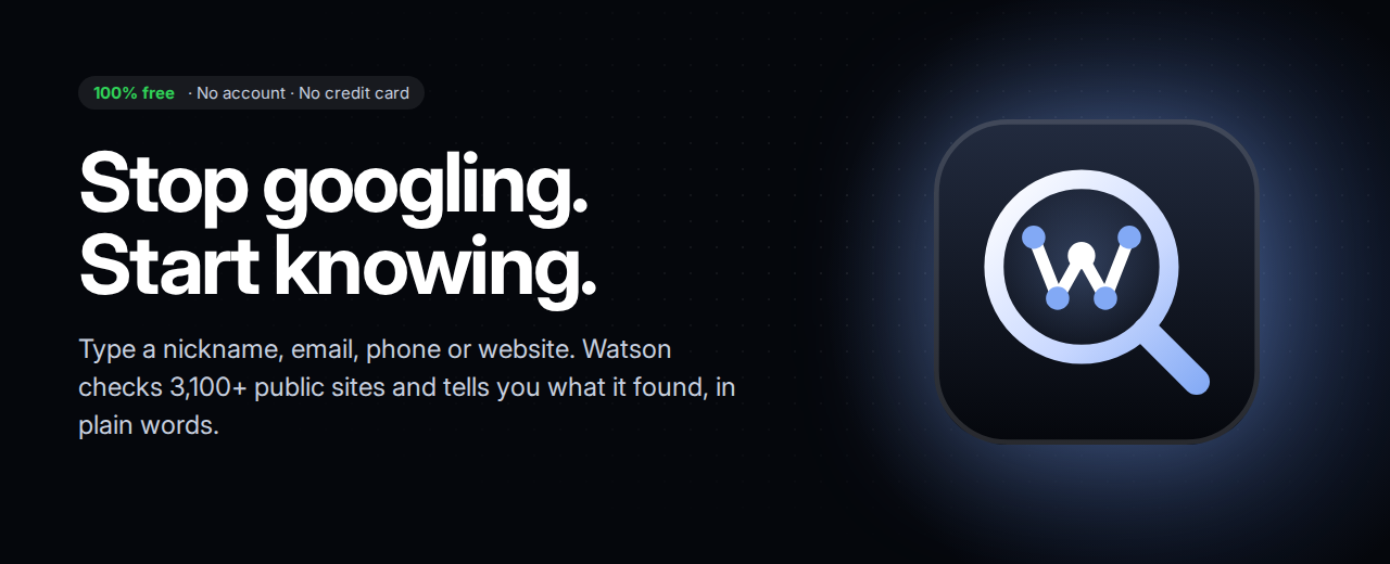 Watson: Stop googling. Start knowing.