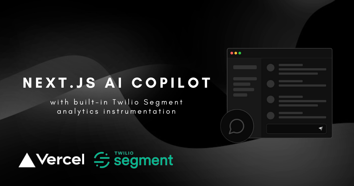 Next.js 14 and App Router-ready AI chatbot with Segment analytics