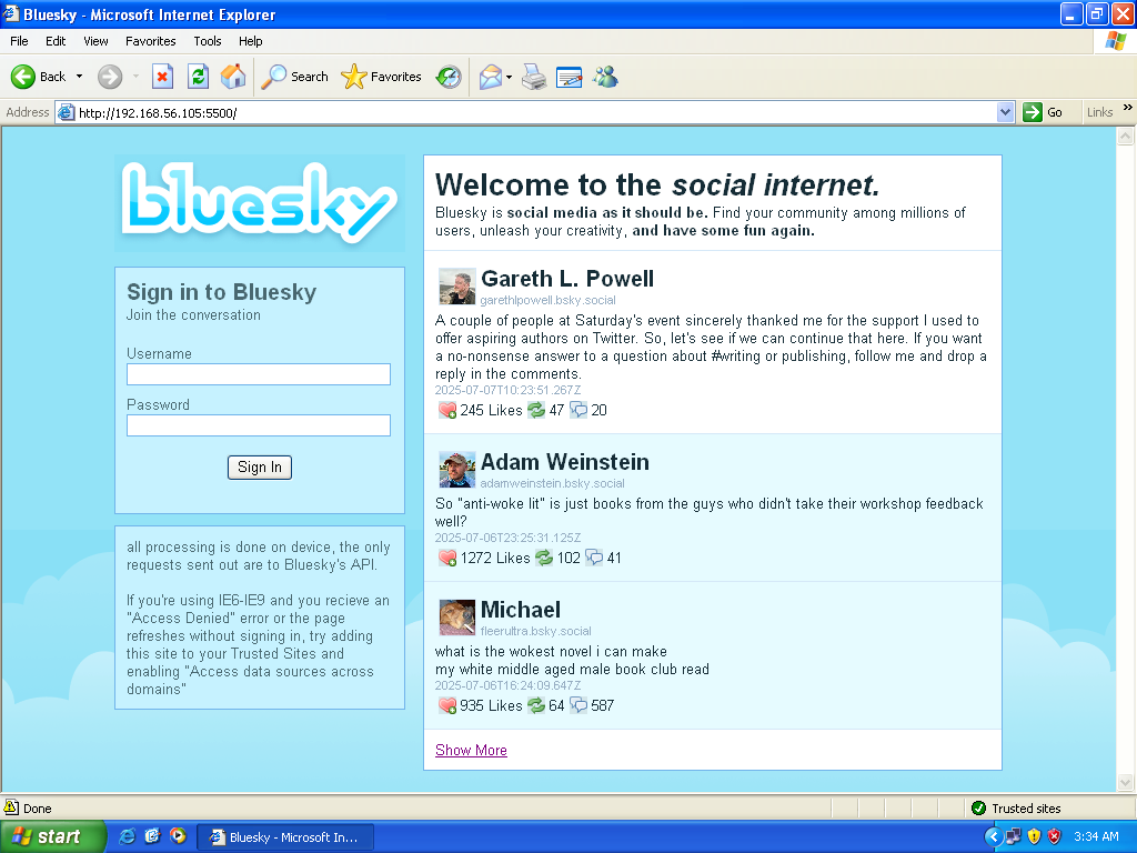 GitHub - valkalyne/bluesky-ie6-client: bluesky client for internet ...