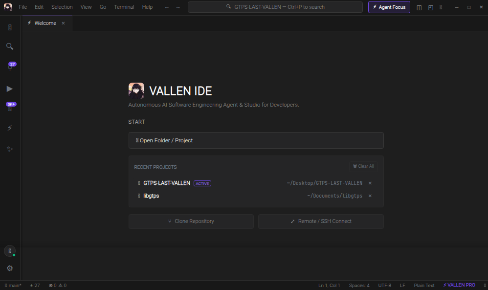 VALLEN IDE Interface