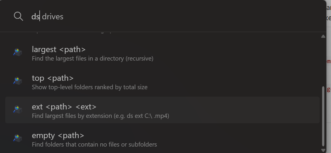 Help commands detailed