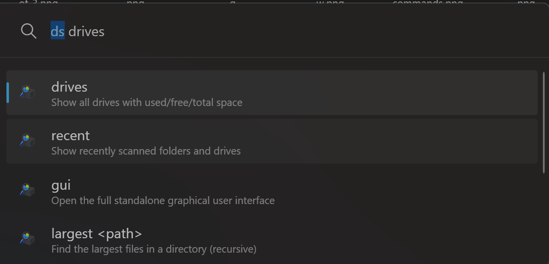 Help commands overview