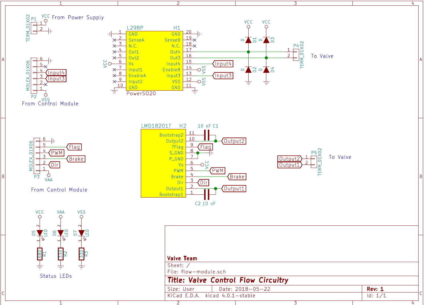 Flow Control Module - Schematic