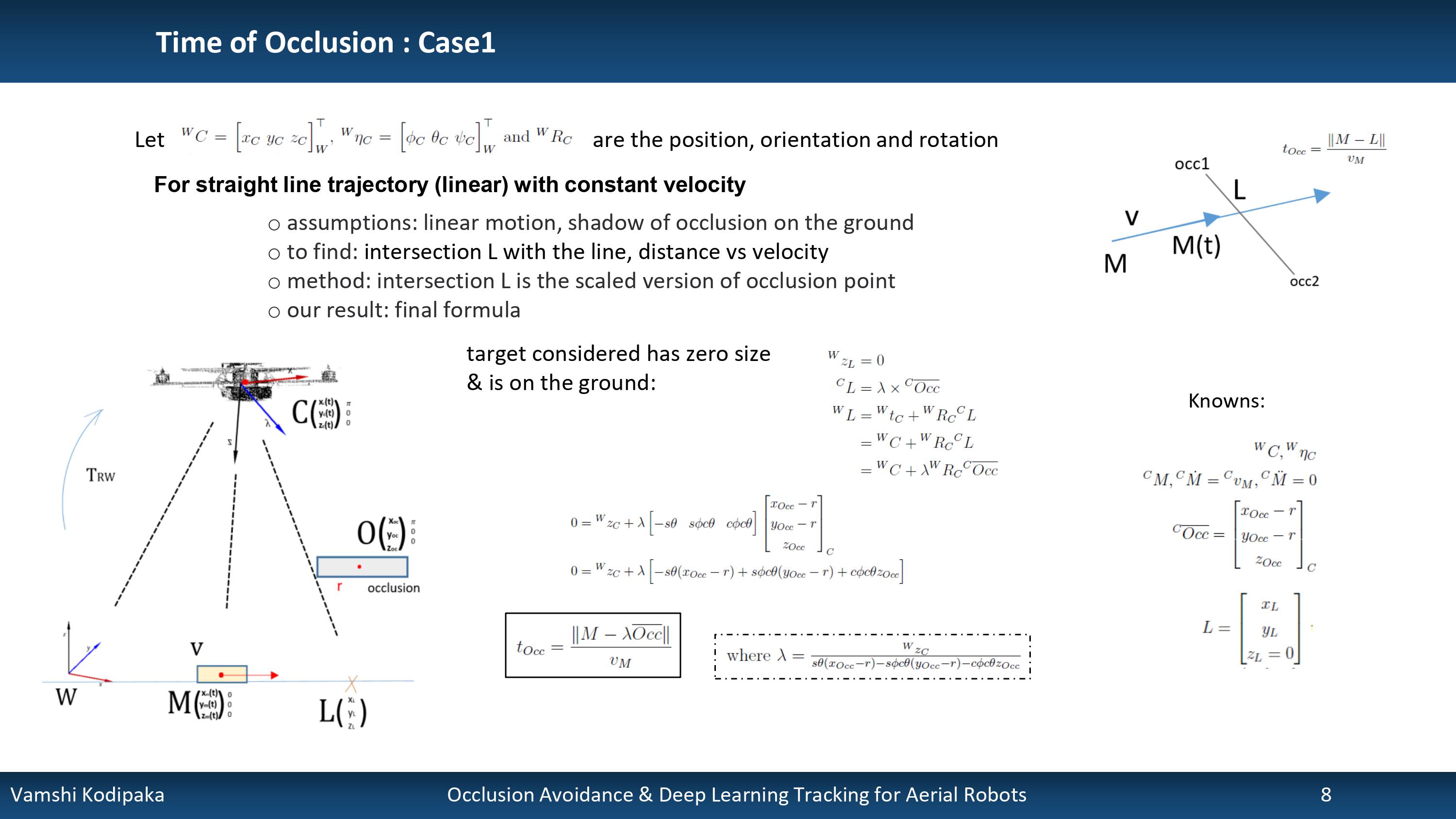 CASE-1: Straight line moving target with constant velocity