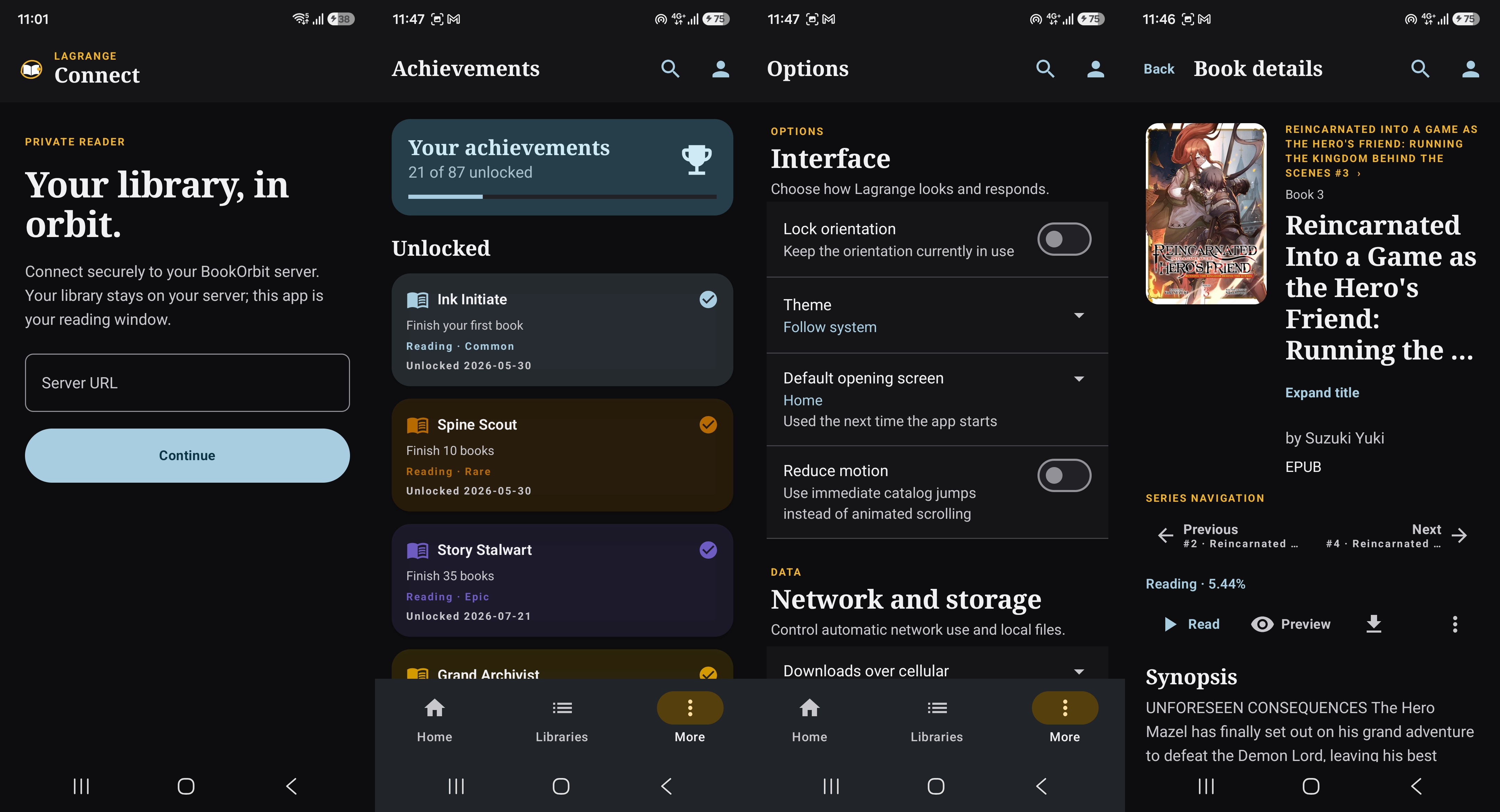 server, detail, option, achievement