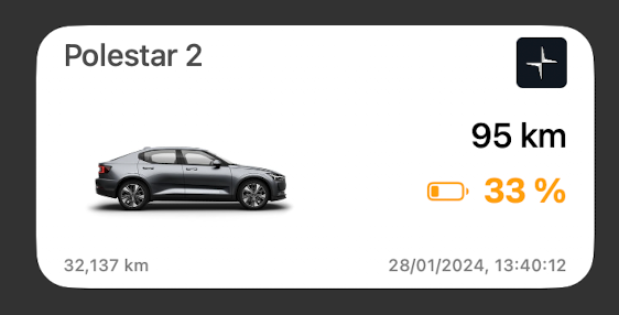 Polestar Medium Widget Light Mode