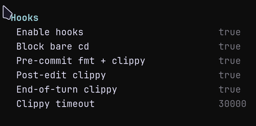 pi-hooks settings panel