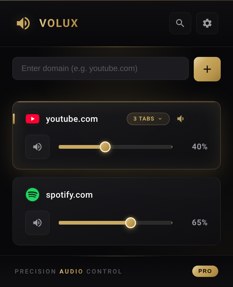 Collapsed popup with 3 TABS badge ready to expand