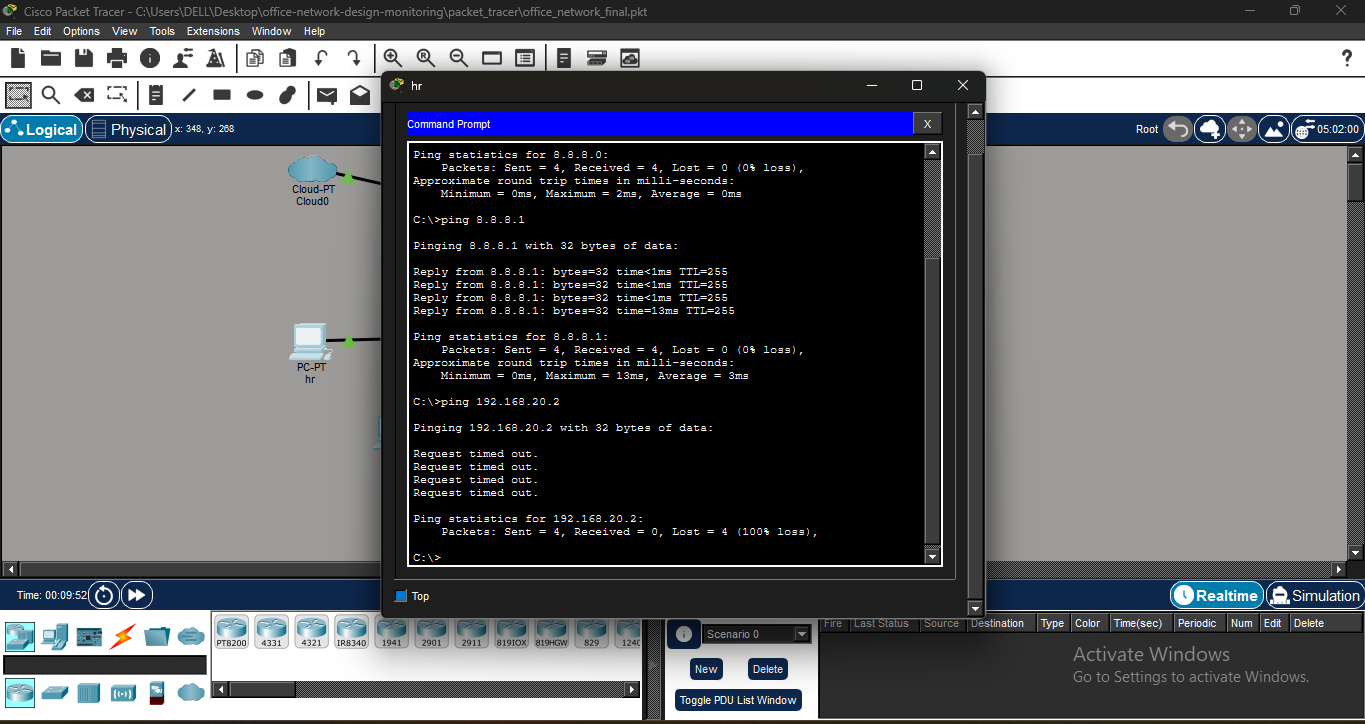 Vlan PC Ping 测试