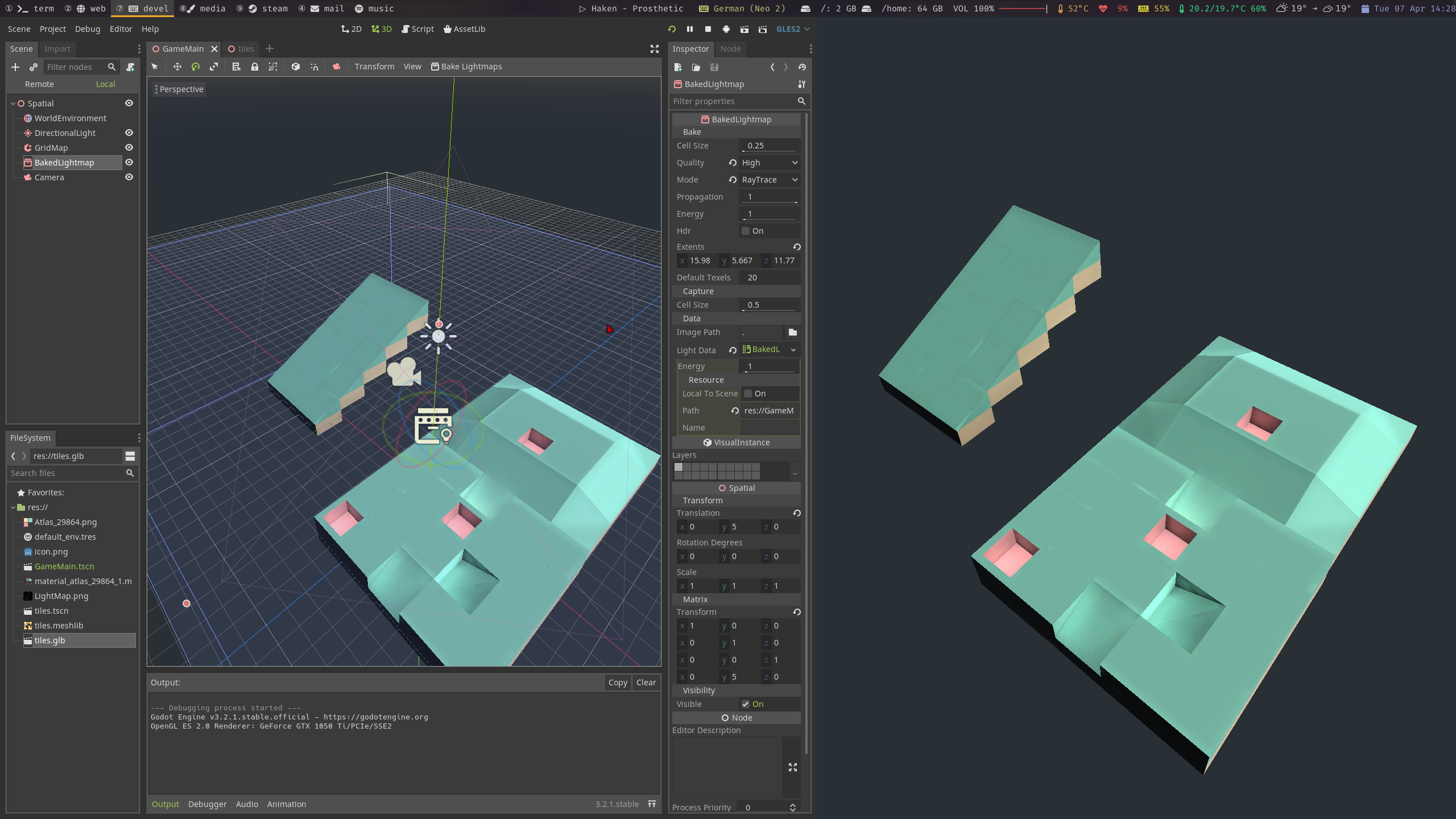 GLES2 Lightmap Baking Issue With GridMap · Issue #37657 · Godotengine ...