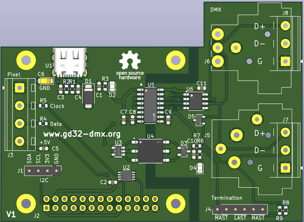 KiCad-DMX-Pixel-1, from the project README
