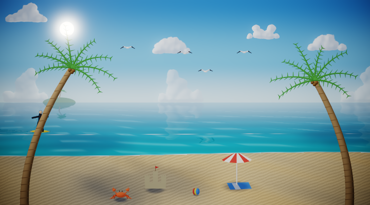 Beach by day