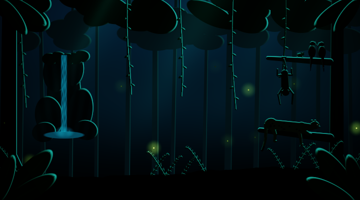 Jungle at night